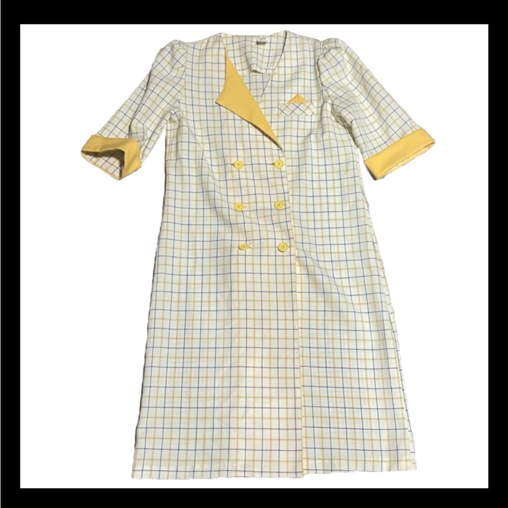 Vintage Check Shirt Dress Size 12
